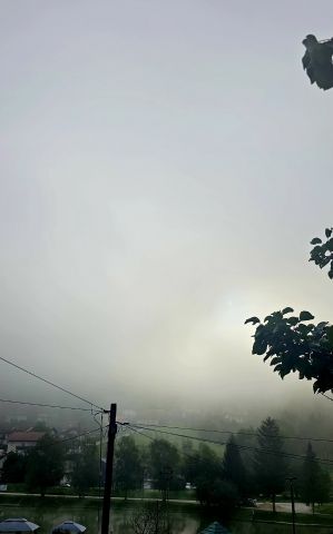 Močno megleno jutro v Zasavju