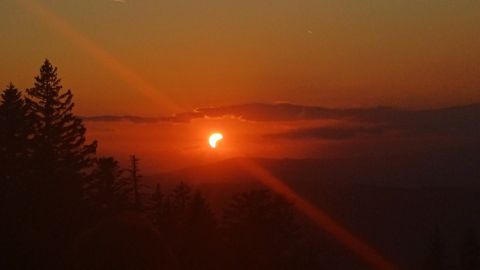 Sončni mrk, pogled s Pohorja
